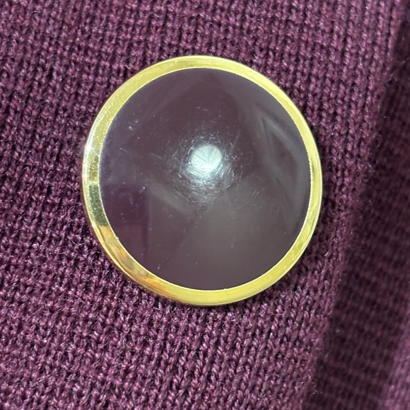 Luisa Spagnoli   3 Button Blazer  Pure Virgin Wool  / Size L / Maroon - Picture 6 of 13